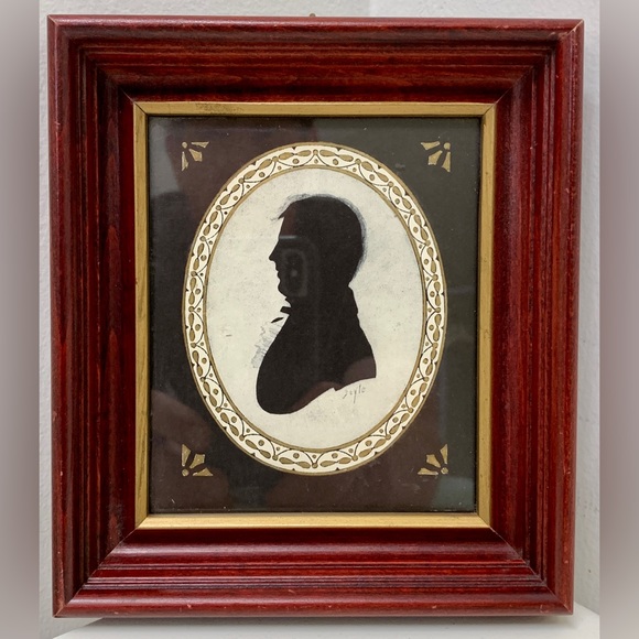 Kindel Framed Antique William Doyle Signed Silhouette Victorian Gentleman - Picture 5 of 16